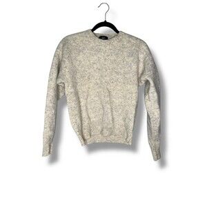 Robinson's Vintage 100% shetland wool crewneck sweater Light gray/oatmeal Size M